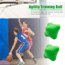 2pcs Gym Hexagonal Reaction Ball Basketball Agility Training Balls (Green) A