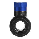 G1/4 Vent Valve Aluminum Handle Double Inner Teeth Waterway Control(Blue)