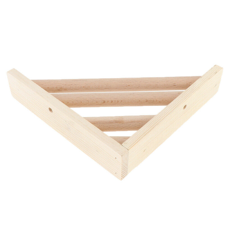 Pet Bird Perch Platform Stand Wood for Small Animals Parrot Parakeet Conure