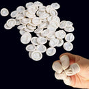 100pcs Natural Rubber Gloves Finger Cots Latex Fingertip Protective Disposable