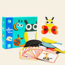 Wooden Montessori Geometry Block Animal Puzzle Jigsaw Early Congnition Toys