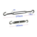 Stainless Steel Sun Fixing Fittings Sail Shade Kits Awning Canopy Tools EUQ