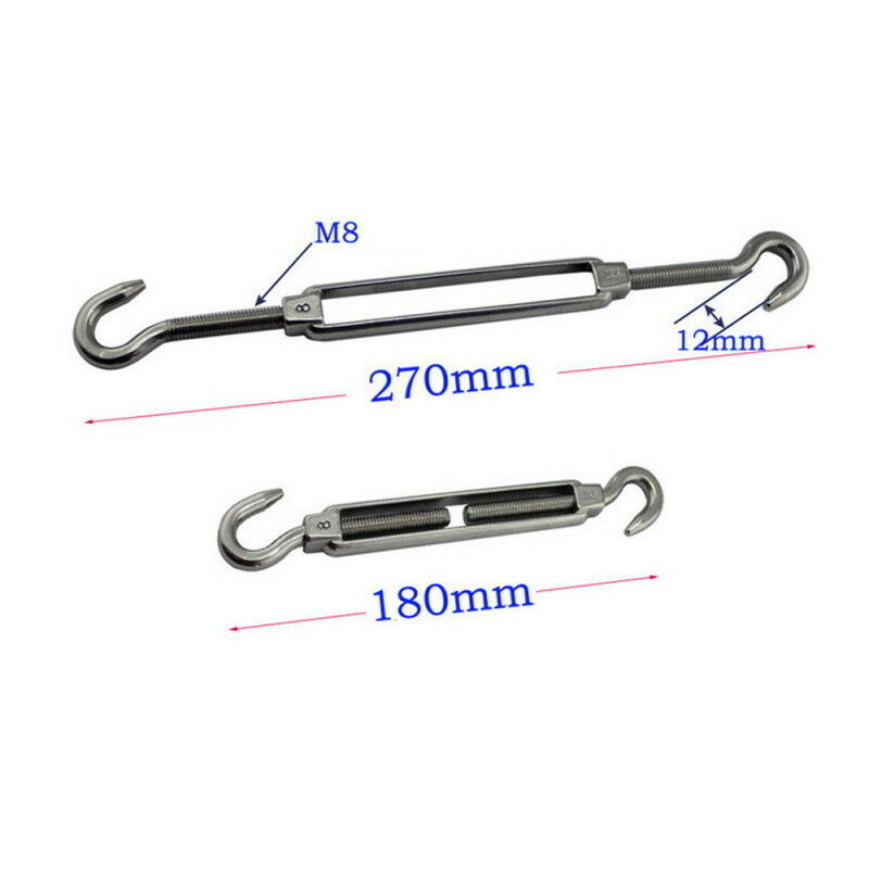 Stainless Steel Sun Fixing Fittings Sail Shade Kits Awning Canopy Tools EUQ