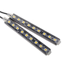 2Pcs 9 LED Warm White Light Car Interior Atmosphere Floor Underglow Lamp