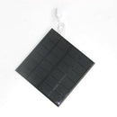 4'' USB Iron Solar Powered Fan 3W Panel For Outdoor Home Cooling Ventilation HOT