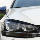 For VW Golf 7 MK7 Black Headlight Eyebrow Eyelids Cover Trim Decor 2 PCS