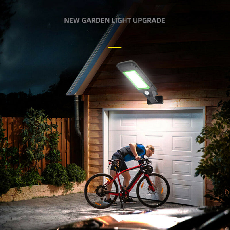 Solar Street Light Human Body Sensor Wall Lamp  (128COB+Remote Control) A