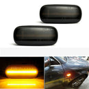 For Audi A4 S4 B6 B7 A6 C5 TT A8 Sequential Smoked LED Side Marker Signal Lights