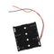 Black AA x 4 Open Battery Holder Box With 15cm Wires JR