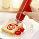 4Pc 4oz/120ml Plastic Squeeze Bottle Condiment Dispenser Ketchup Mustard Sauce