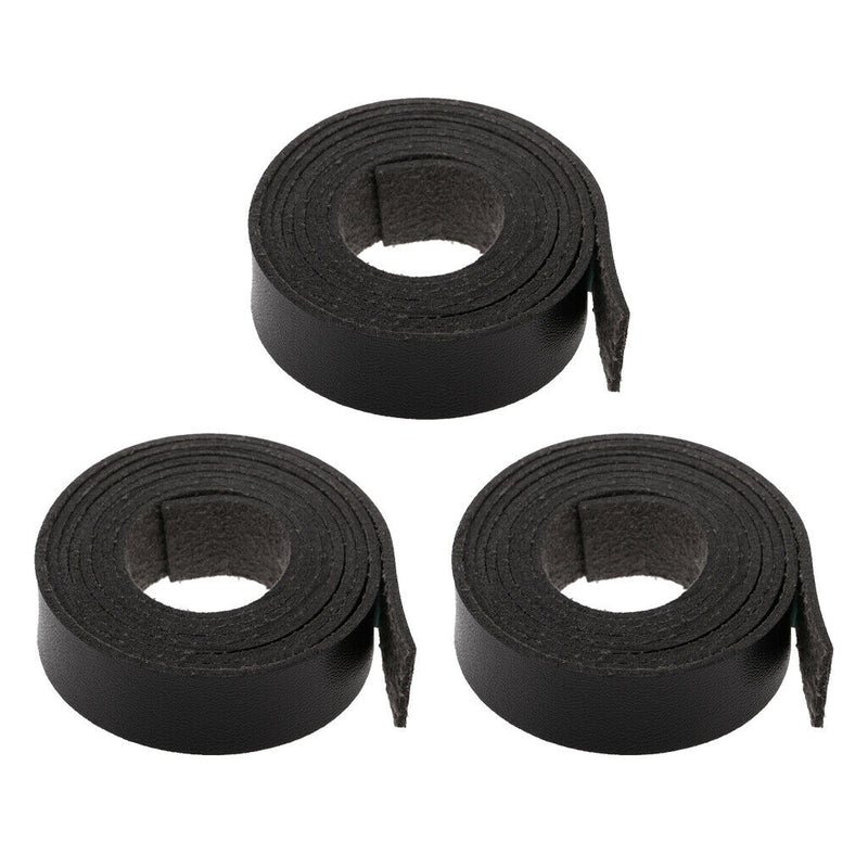 1.5cm Wide Pu Leather Strap For Garment Craft DIY Embellishments Set Of 3
