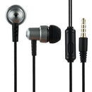 Durable Braided Wire Headphones Sub-woofer Headset with Mic (Gray+Black)