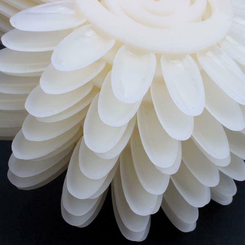 White Acrylic UV False Nail Art Design Tips Polish Display Practice Wheel,  K2B5