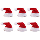 12Pcs New Mini Santa Hat Lollipop Cover Wraps Tops Toppers Christmas Decor do 3C