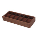 Elegant Wood Watch Box Display Tray w/ Pillow Wristwatch Organizer 6 Slot