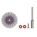 60Pcs 1 Inch Bristle Disc Kit with 6 Mandrels for Rotating Tools,Detailing