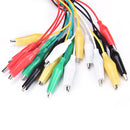 10pcs Crocodile Clips Cable Double-ended Alligator Jumper Test Leads Wire ME
