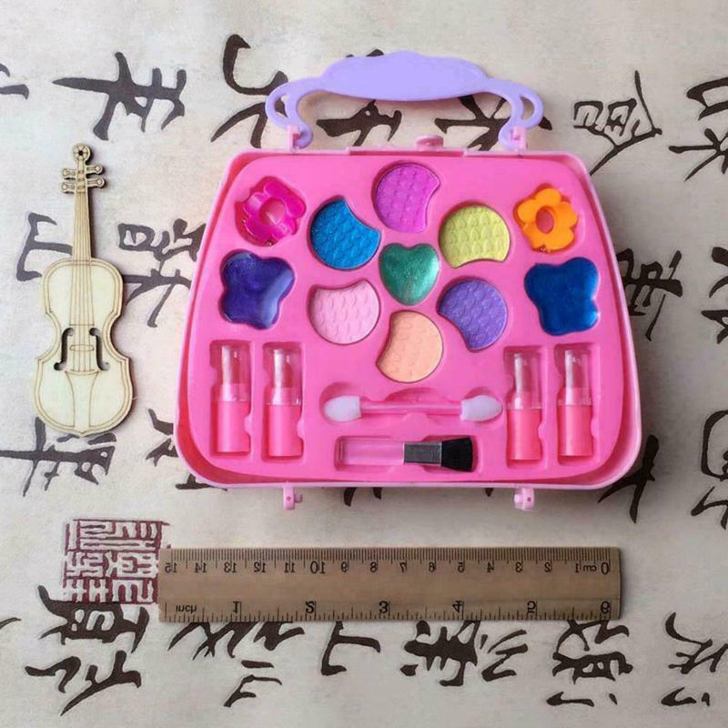 Makeup Set For Kids Cosmetic Girls Gift Eyeshadow Lip Gloss Blushes Gift Y4Y8