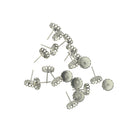 40pcs 10mm Round Bezel Earrings Stud Base Blanks Findings Cabochon Setting