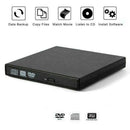 USB External Drive DVD CD RW Disc Burner Combo Reader Laptop Windows E9E1