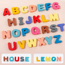 Wooden Puzzles Toddlers 7-in-1 Alphabet Number Sorting Fishing Montessori Toys