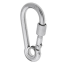 Stainless Steel Safety Carabiner Spring Screwgate for Camping Hammock 6x60mm