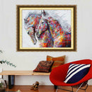 5D DIY Full Drill Diamond Painting Colorful Horse Cross Stitch Embroidery
