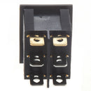 Red Light Illuminated 6 Pin Dual SPST ON/OFF Boat Rocker Switch AC 15A/250V