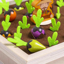 Wooden Radish Farm Game Toys Puzzle Fun Early Training 3-6 Year Olds Kids