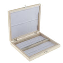 Microscope Slide Storage Wooden Box Specimen Holding 100 Pieces Storage Case