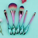 5pcs/set Goblet Shaped Makeup Brushes Set Powder Foundation Concealer Brush