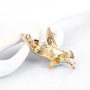 Trendy Animal Eagle Shape Brooches Drop Oil Pin Women Accessories Gift A