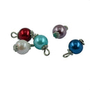 100Pcs Colors Flower Glass Pearls Charm Beads Pendant fit Necklace Bracelet