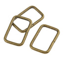 Metal - 20pcs Adjustable Buckle and 20pcs Square Buckle for Strap Connector