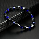 Fashion Natural Stone Magnetite Black Gallstone Beaded Bracelet Health Bang