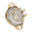 GZC8-Y-3-G Ceramic  PCB Mounting Tube Socket For KT88 EL346P6P 6N8P 6SN7