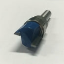 1/4 Inch Shank Hinge Mortise Template Wood Milling Cutter 11.9x45mm Blue