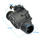 1Pcs Water Flow Sensor DN25 DC3.5-24V 1 Inch 2-100L/Min Hall Flowmeter Heat