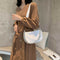 Nylon Women Shoulder Handbags Solid Ladies Travel Messenger Bags (White)