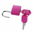23mm Rectangle Cabinet Drawer Mini Lock Padlock Fuchsia w 2 Keys J1J6