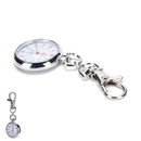 Stainless Steel Quartz Pocket Watch Cute Key Ring Chain Gift ME