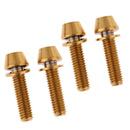 4x Durable Titanium Alloy Cycling Bike Taper Head Bolts Screw Kit