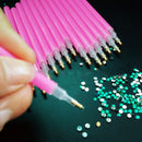 Set Oval Nails Art Rhinestones Picker Plate And Dotting Pencil Picker Gel Cube .