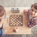 3 in 1 Wooden International Folding Chess Set Board Game Fun Toys (34x34cm)