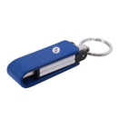 16GB USB 2.0 Keychain Memory Stick Leather Case Blue J9N1