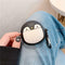 Anti-slip Silicone Case Little Penguin Pattern Protective Cover for FreeBuds 3