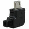 Right Angle Micro-USB 5 P Port Male Plug Socket Connector With Plastic Cove C8W8