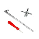 Metal Valve Stem Puller +Core Wrench Screwdriver 4 Way Tool for Car Bike Bicycle