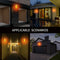 LED Solar Wall Light Waterproof Human Body Induction for Outdoor Decoration A
