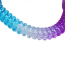 Tri Colors Plastic Spiral Wrapped Lanyard Lobster Clip Key Ring Chain I1T3